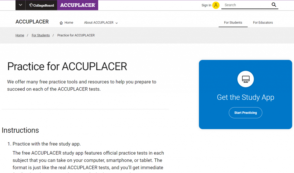 Accuplacer-Practice-by-The-College-Board