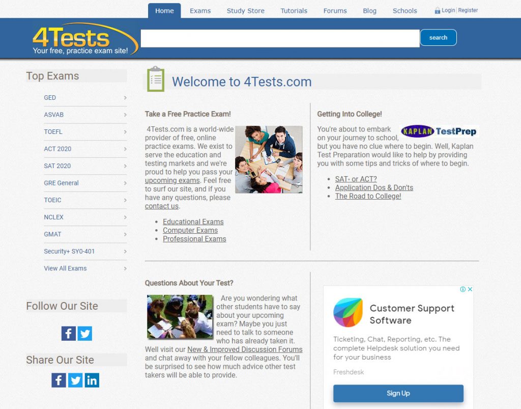 GED-Practice-Test Homepage