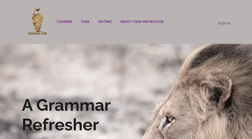 A Grammar Refresher for All Writers & Editors on Grammar Lion