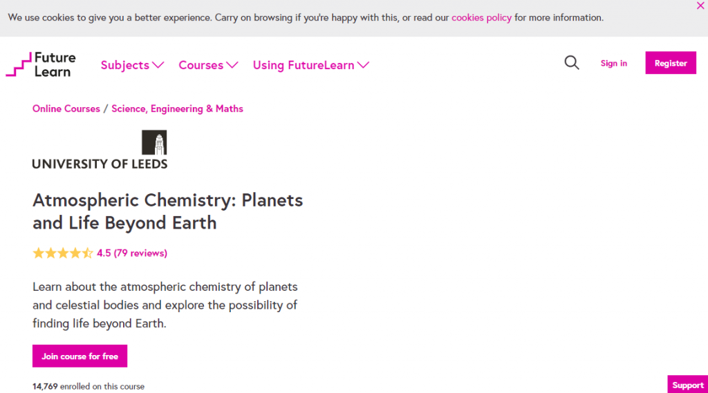 Atmospheric Chemistry Planets and Life Beyond Earth by FutureLearn
