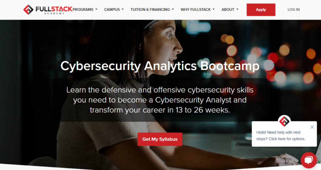 Cybersecurity Analytics Fullstack Academy