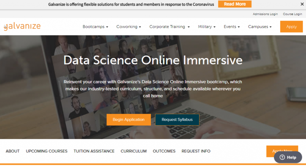 Data Science Online Immersive by Galvanize