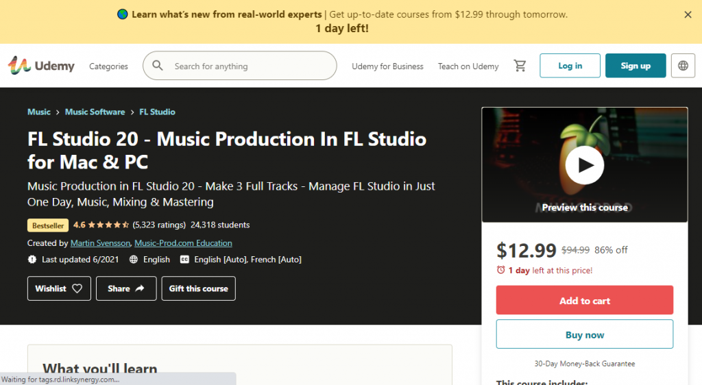 FL Studio 20 - Music Production In FL Studio on Udemy