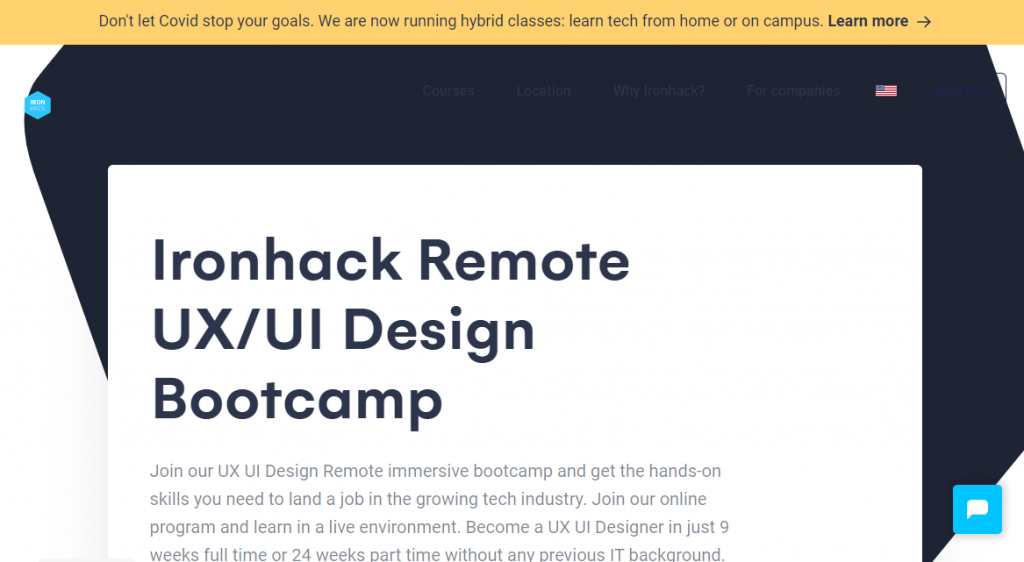 Remote UX UI Design Bootcamp by Ironhack