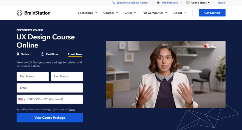 UX Design Course Online by BrainStation