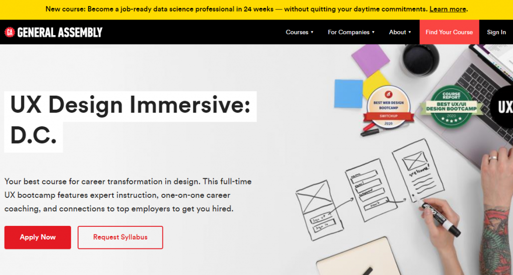 UX Design Immersive Course by General Assembly