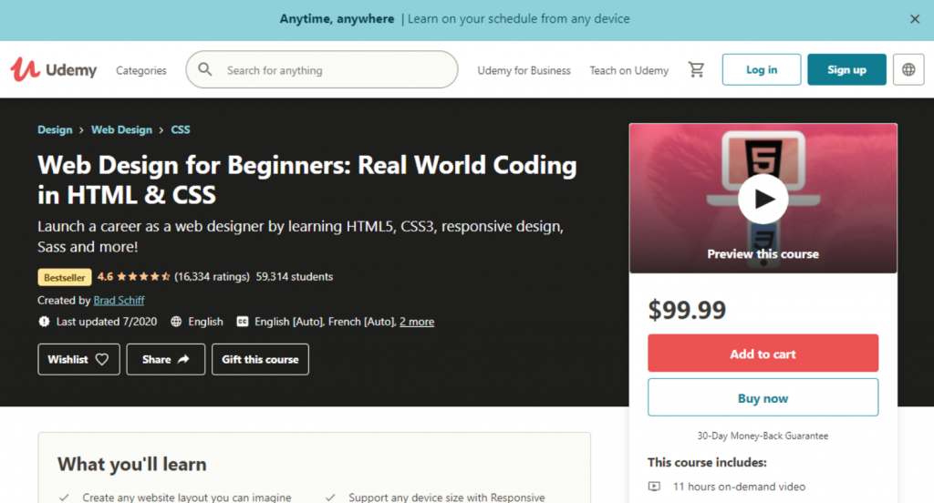 Web Design for Beginners Real World Coding in HTML & CSS Udemy
