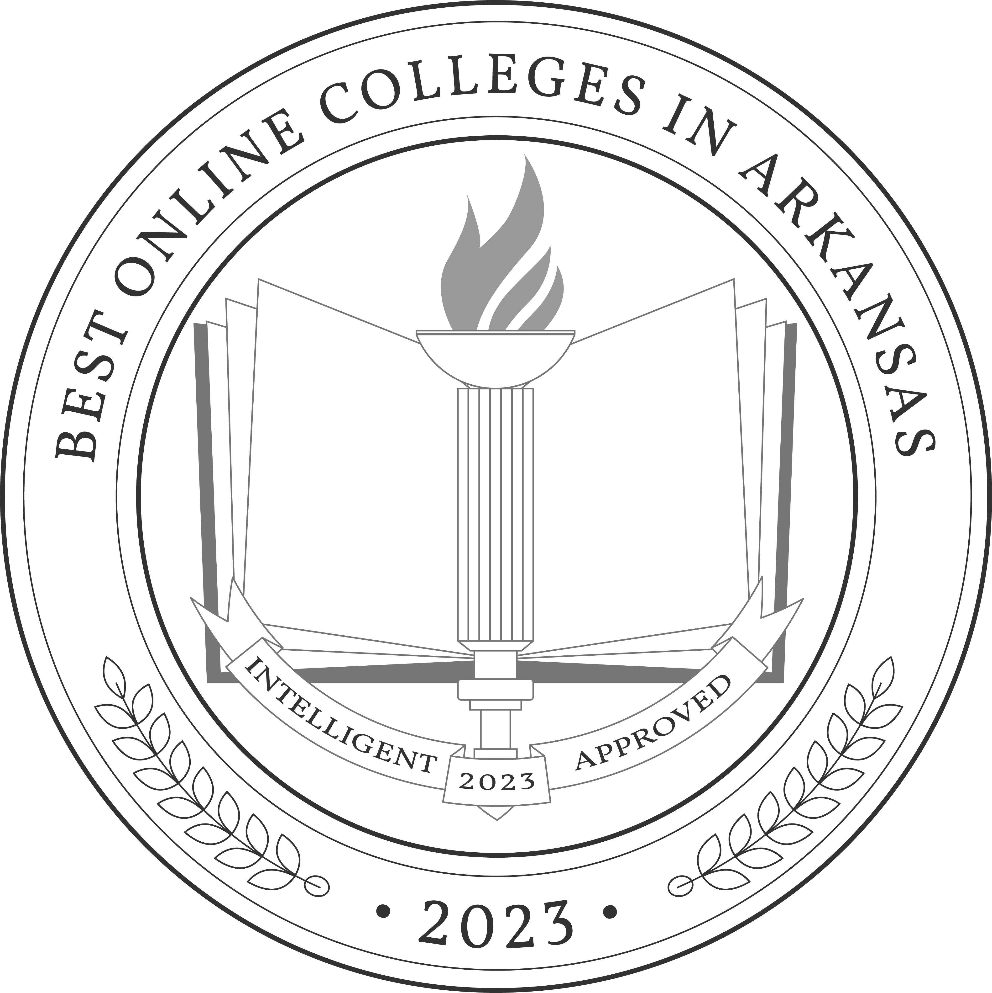Best Online Colleges in Arkansas Badge 2023