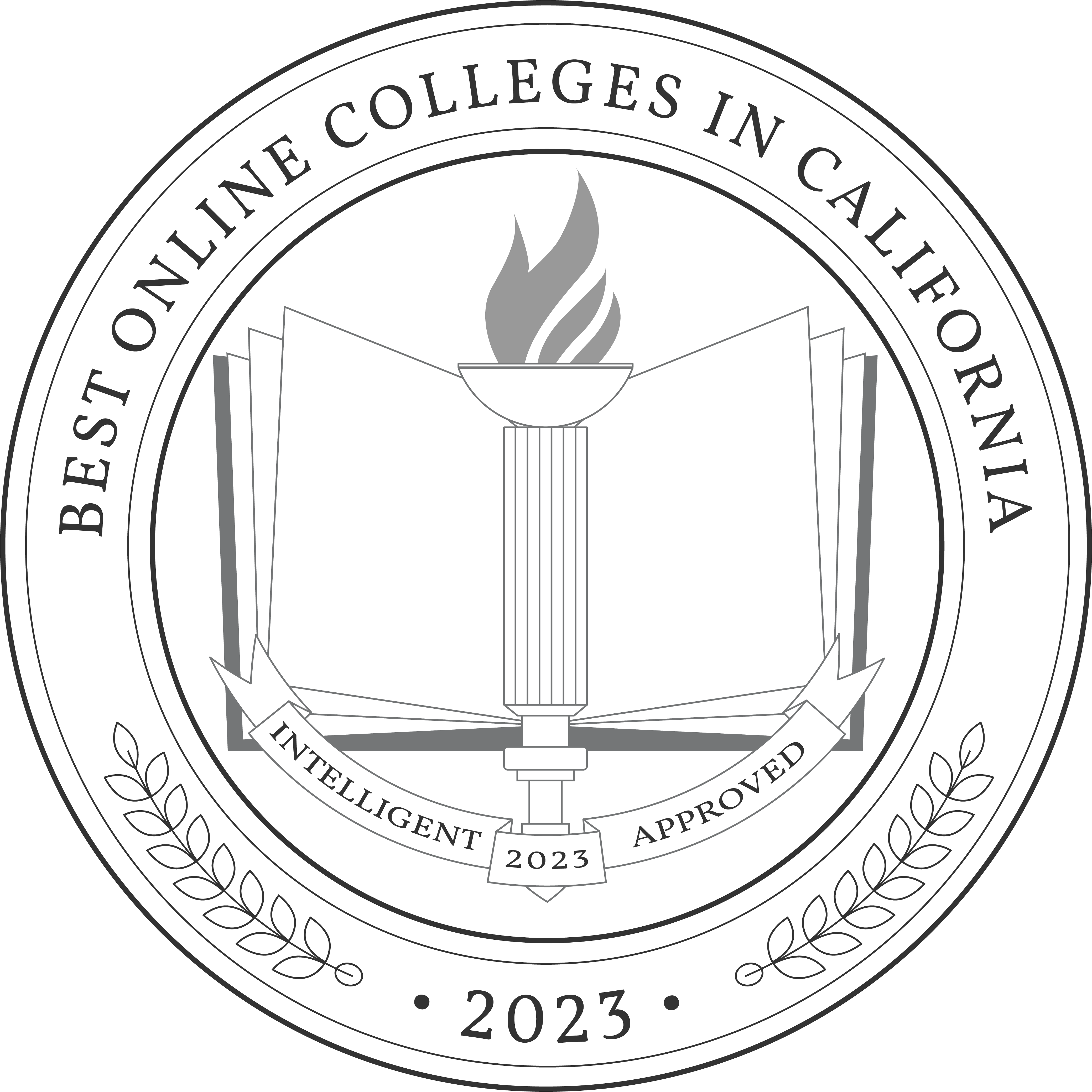 Best Online Colleges in California Badge 2023