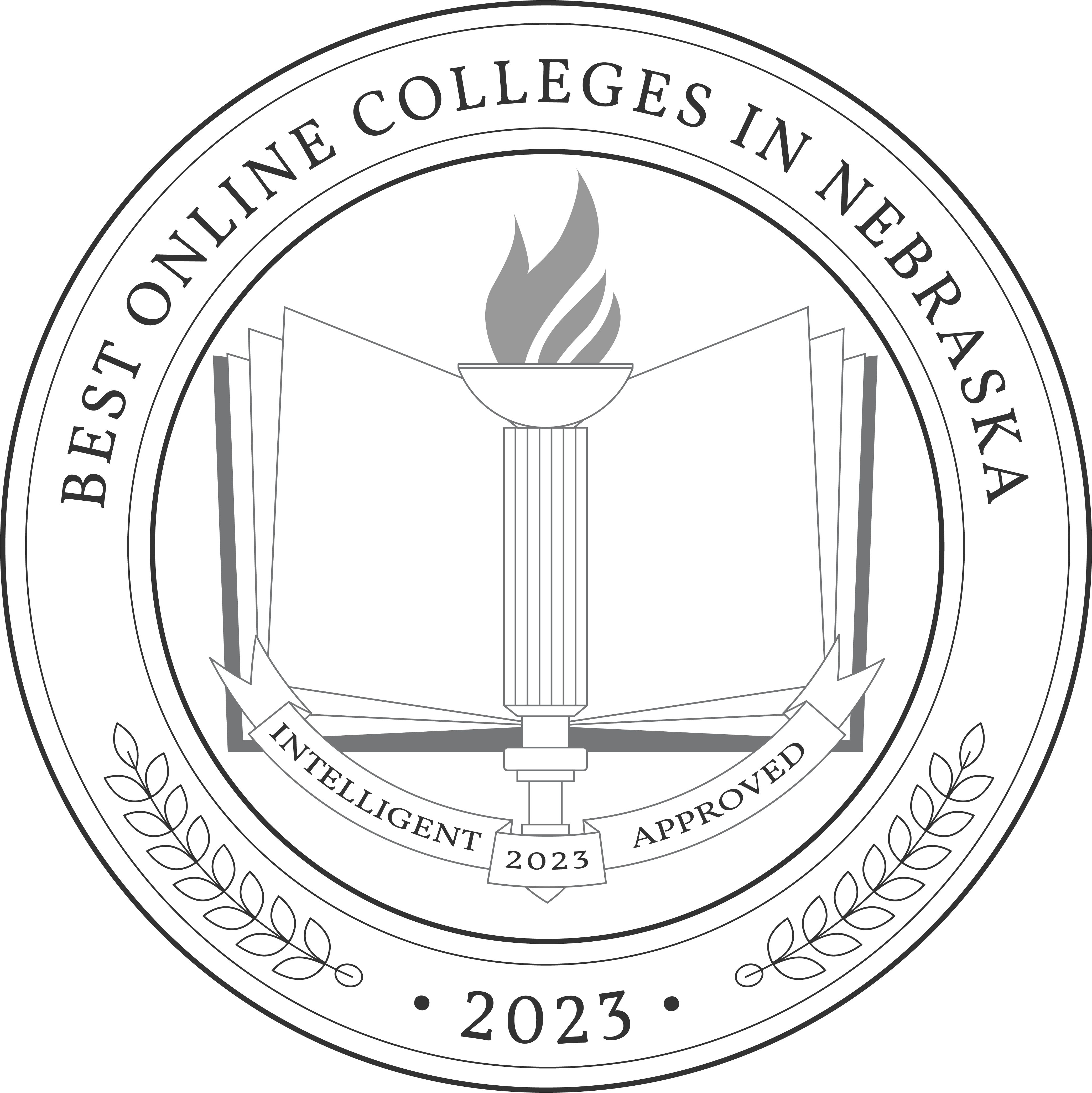 Best Online Colleges in Nebraska Badge 2023