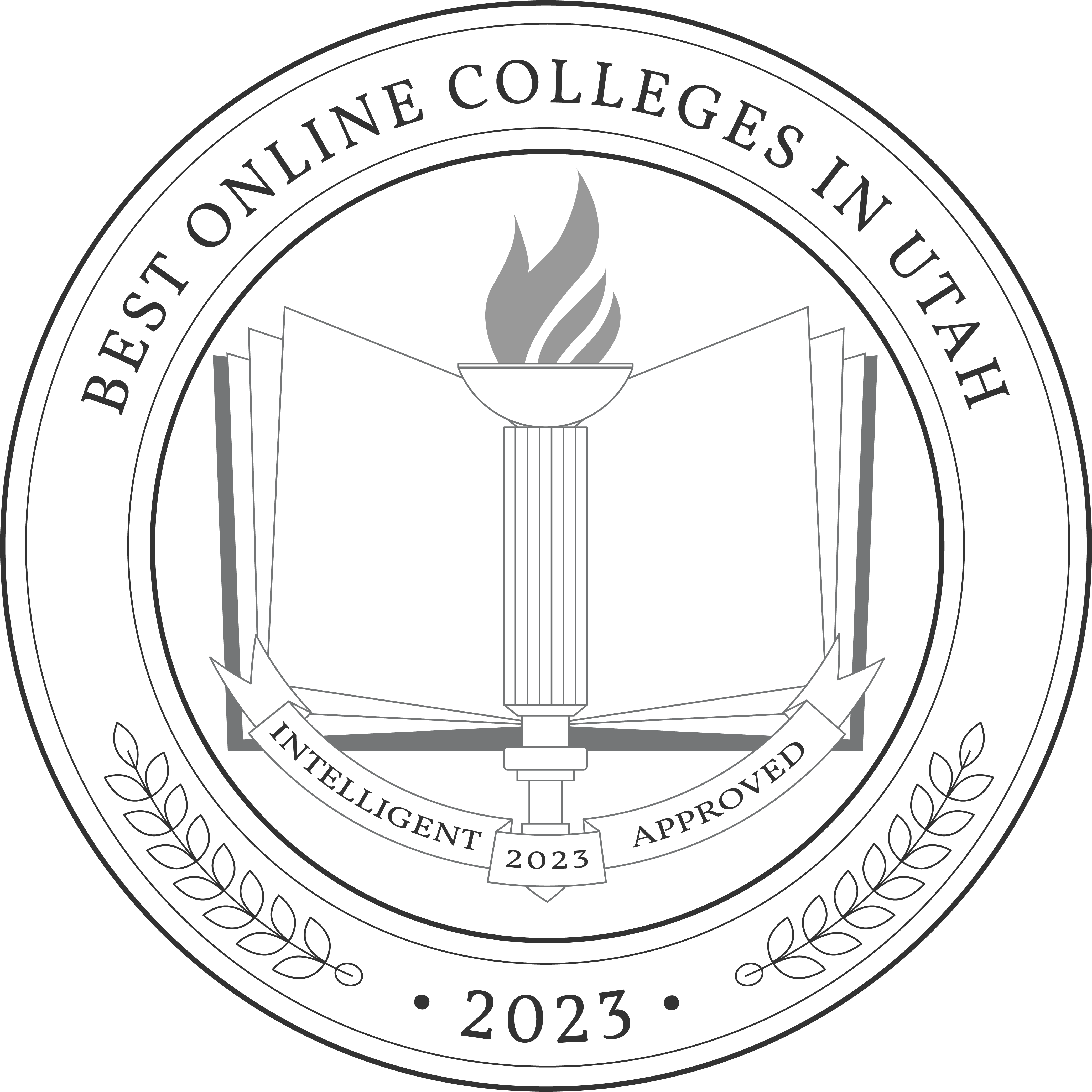 Best Online Colleges in Utah Badge 2023