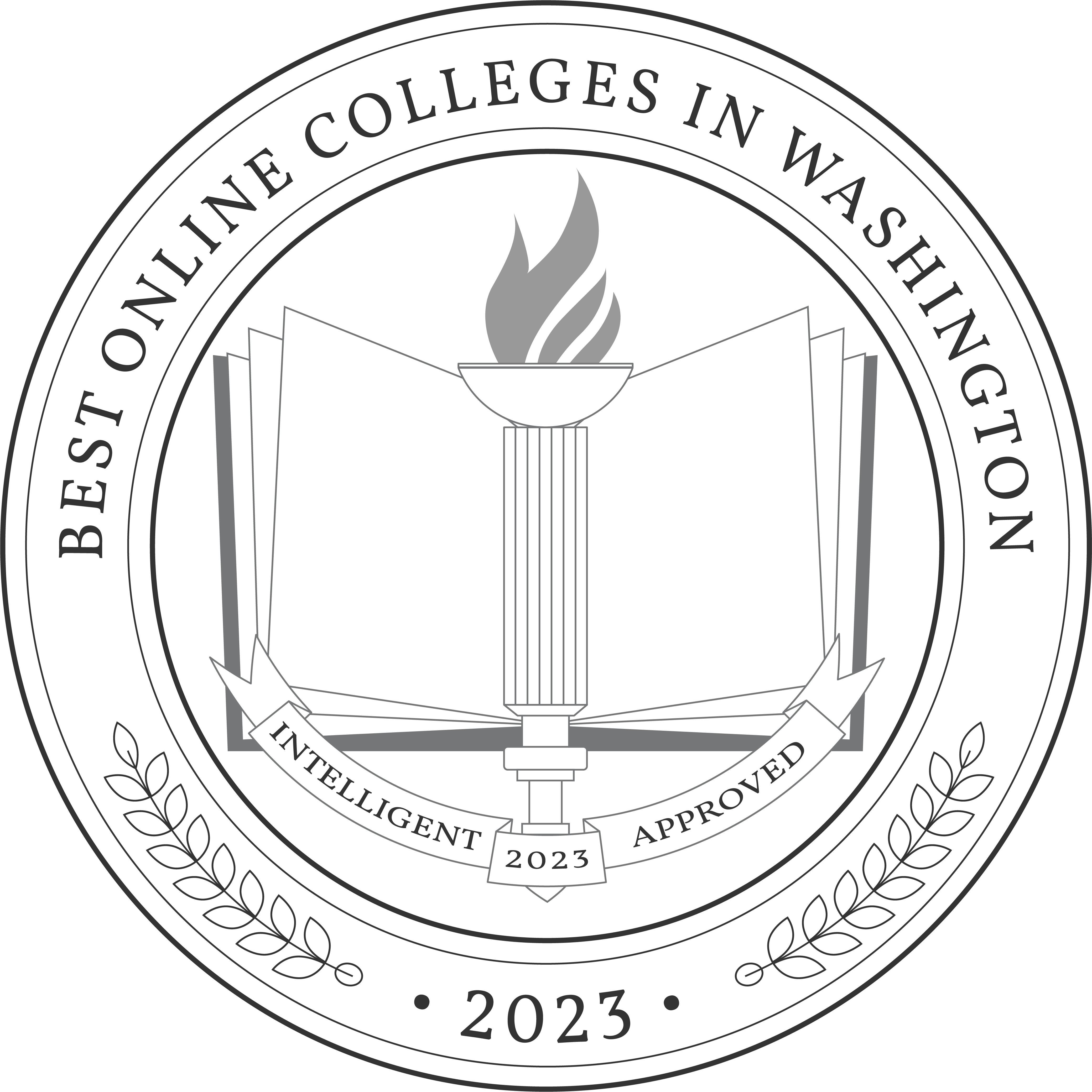 Best Online Colleges in Washington Badge 2023