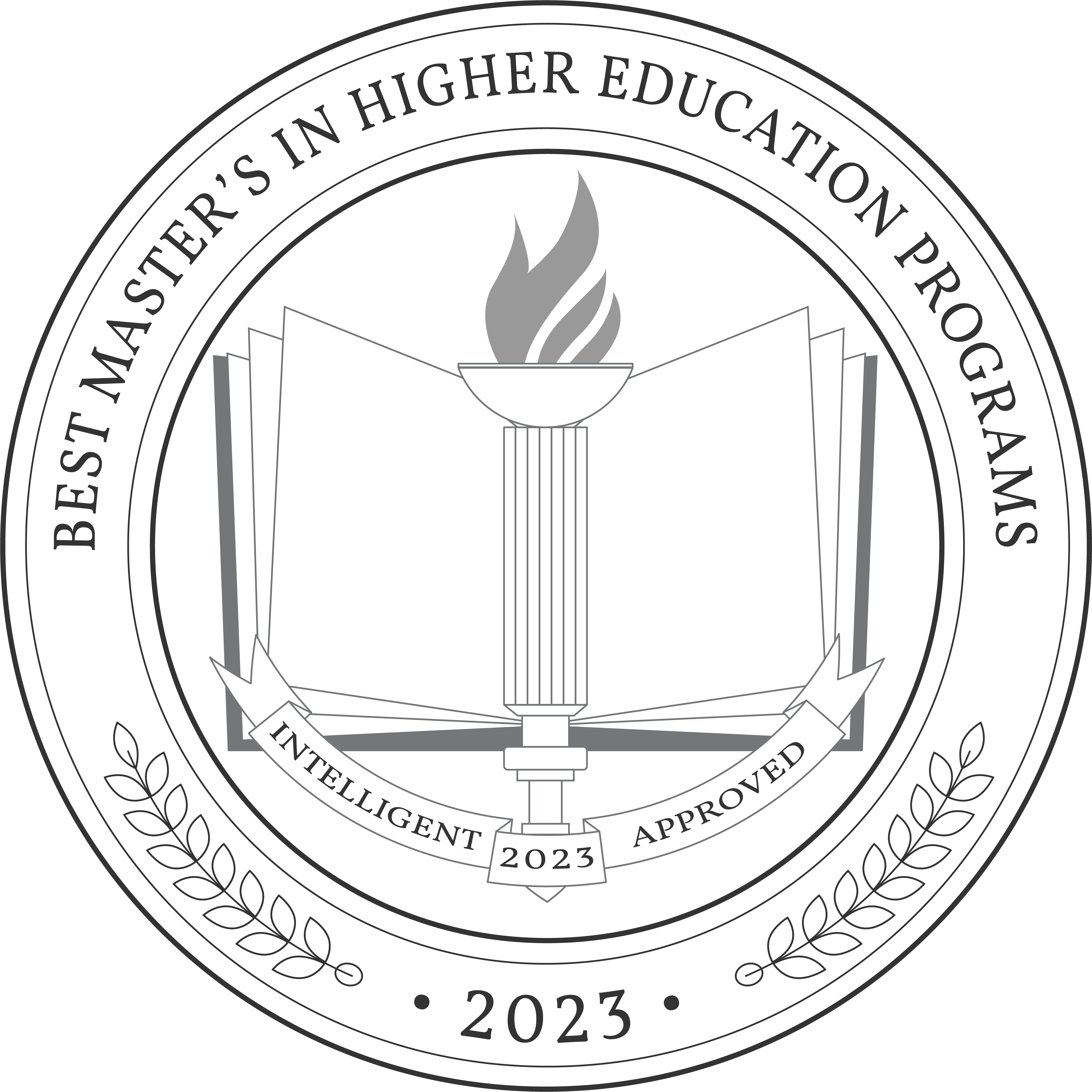 Best Master's in Higher Education Programs badge