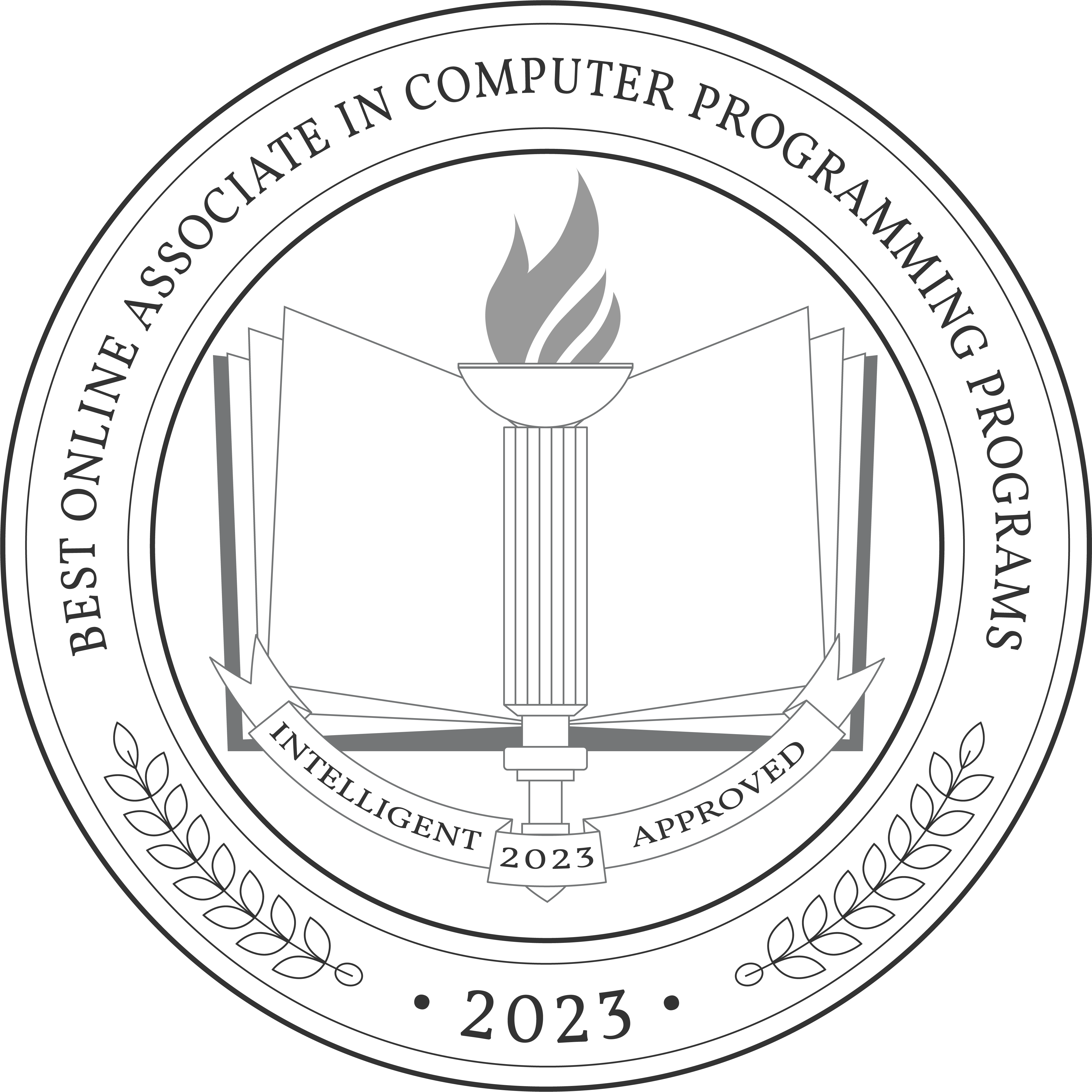 Best Online Associate in Computer Programming Programs badge