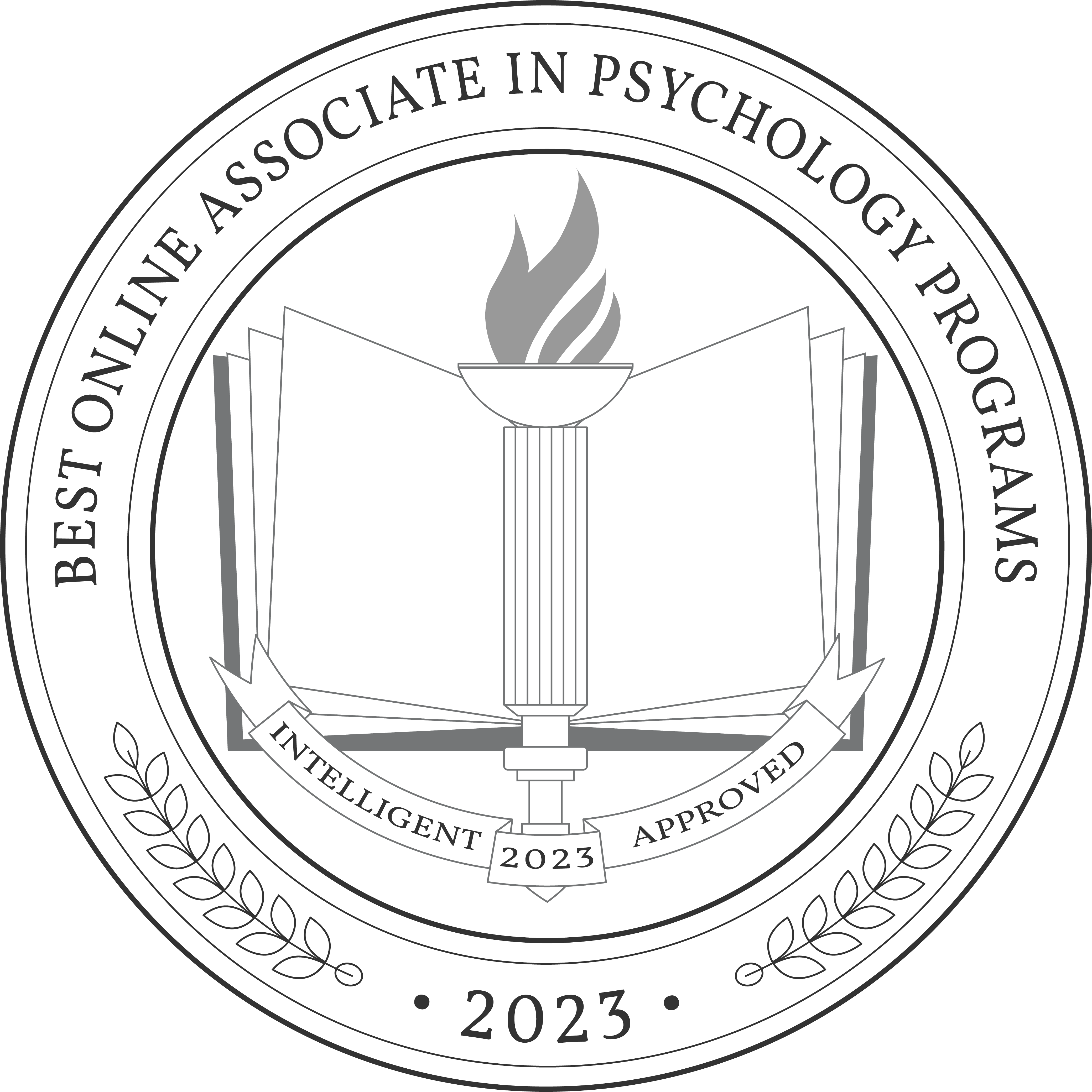 Best Online Associate in Psychology Programs badge