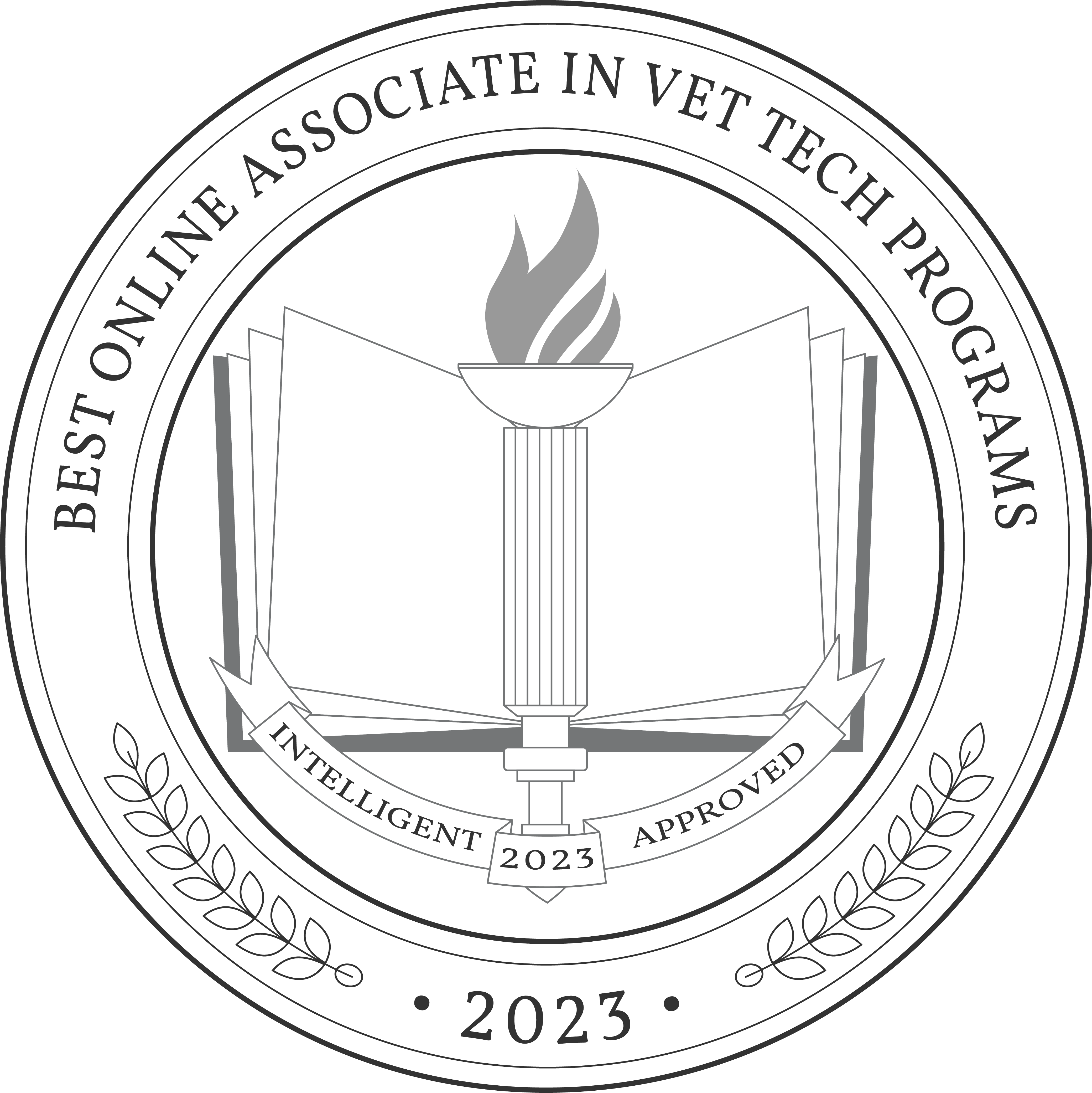 Best Online Associate in Vet Tech Programs badge