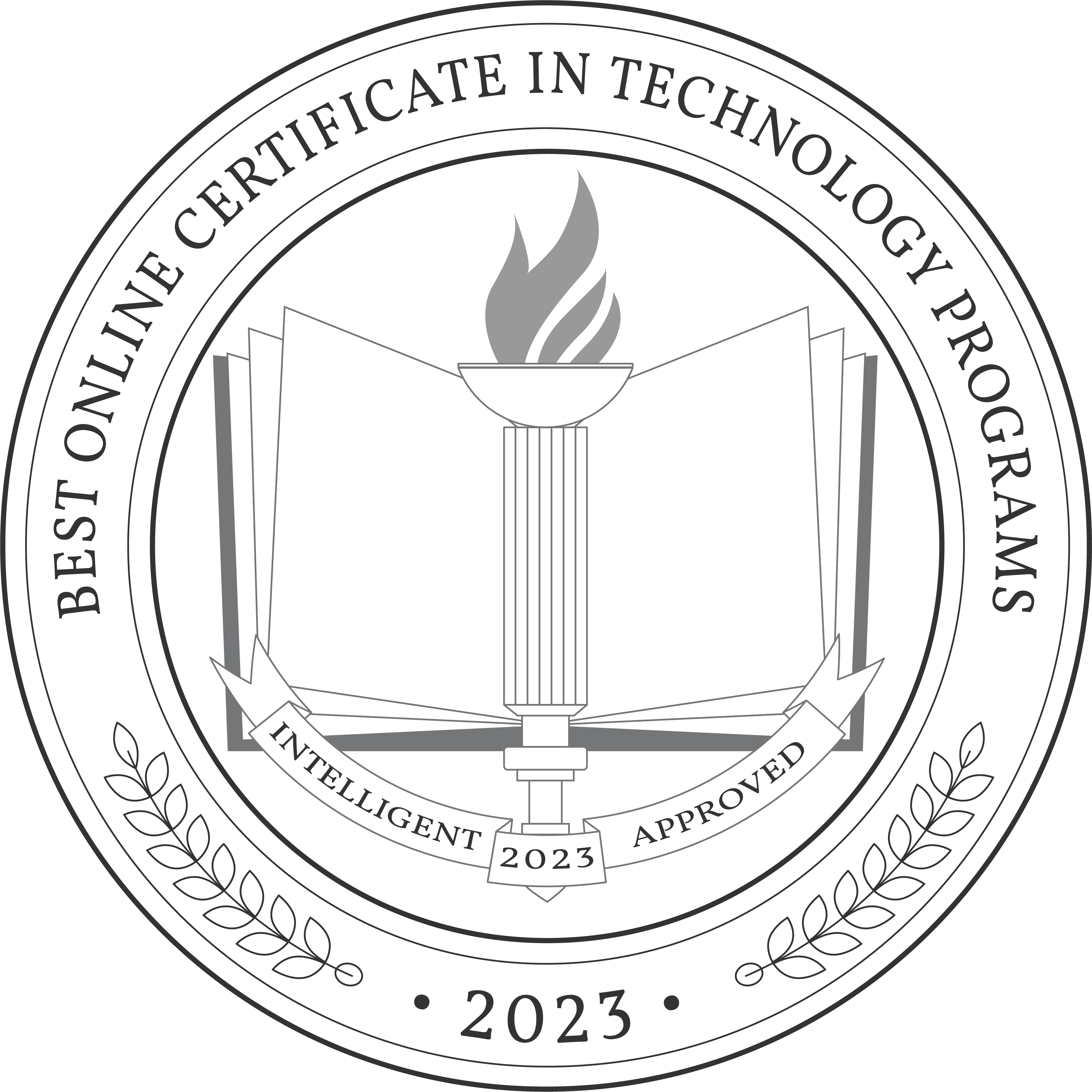 Best Online Certificate in Technology Programs badge