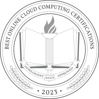 Best Online Cloud Computing Certifications badge