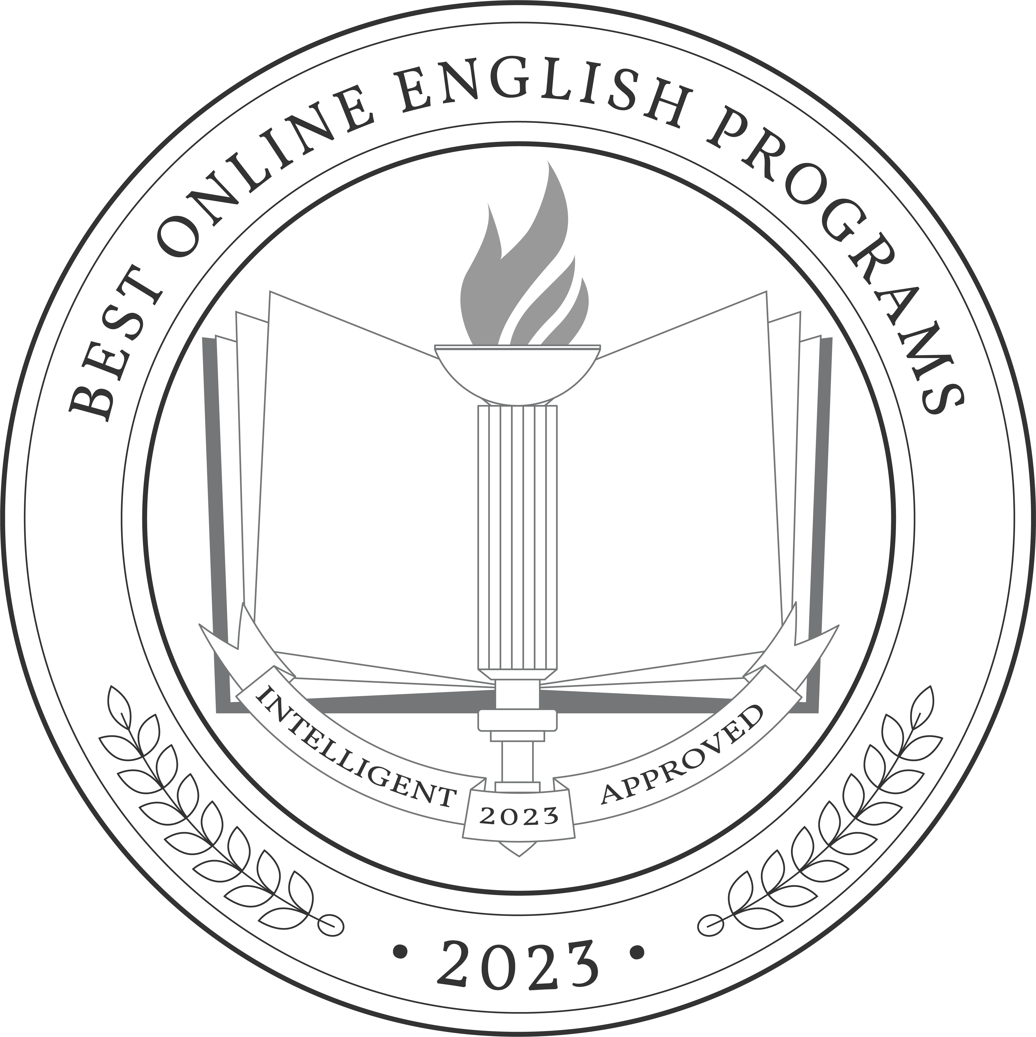 Best Online English Programs badge