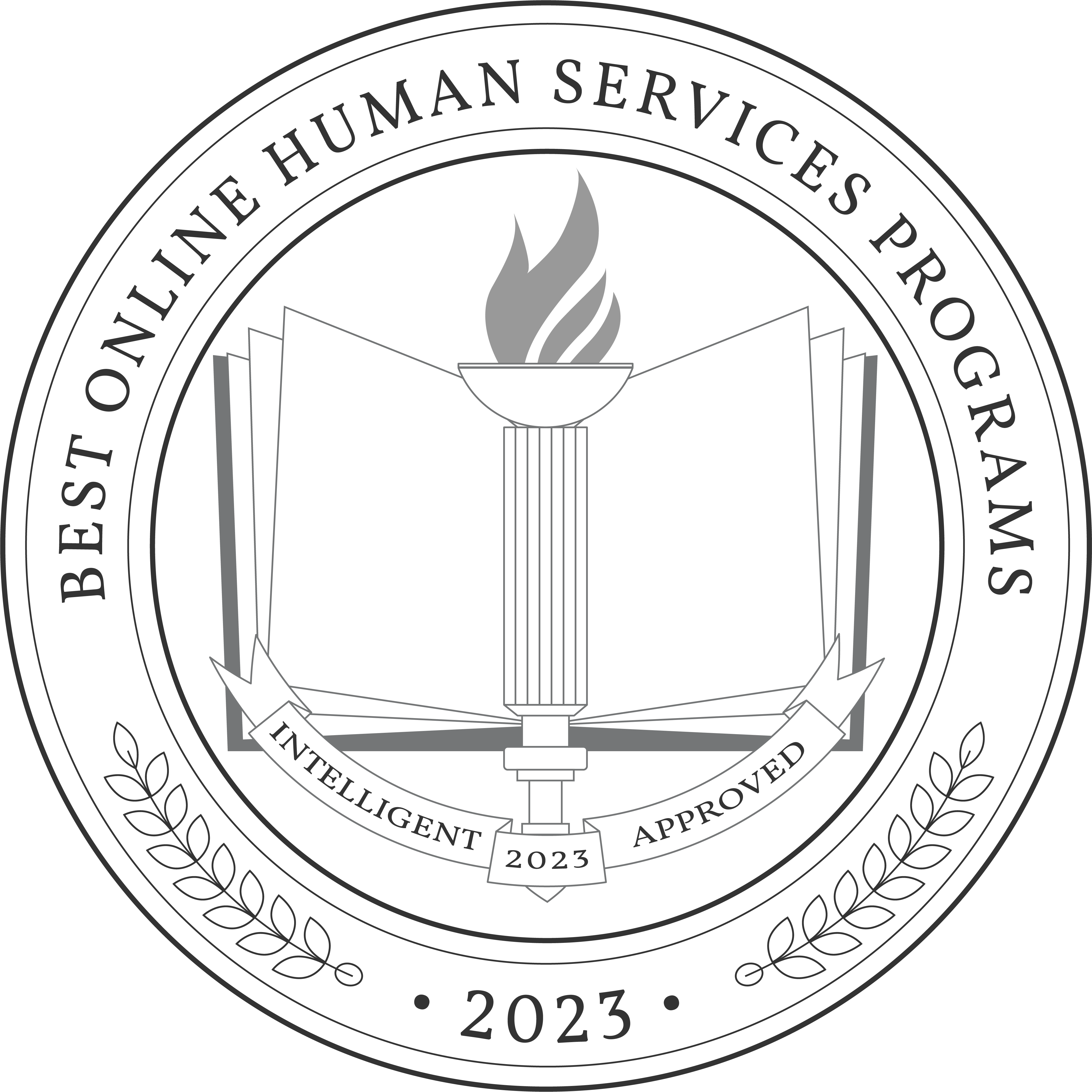 Best Online Human Services Programs badge