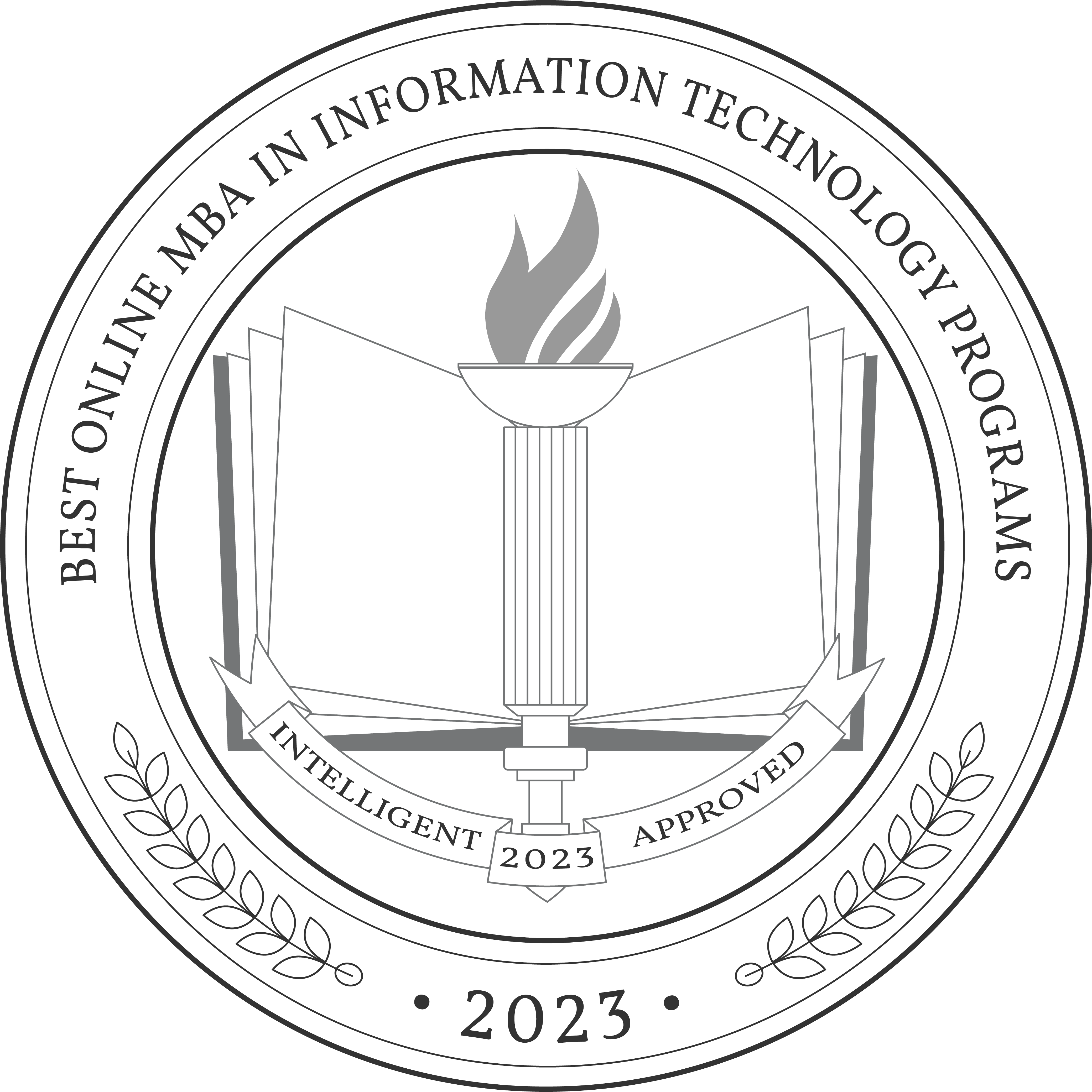 Best Online MBA in Information Technology Programs badge