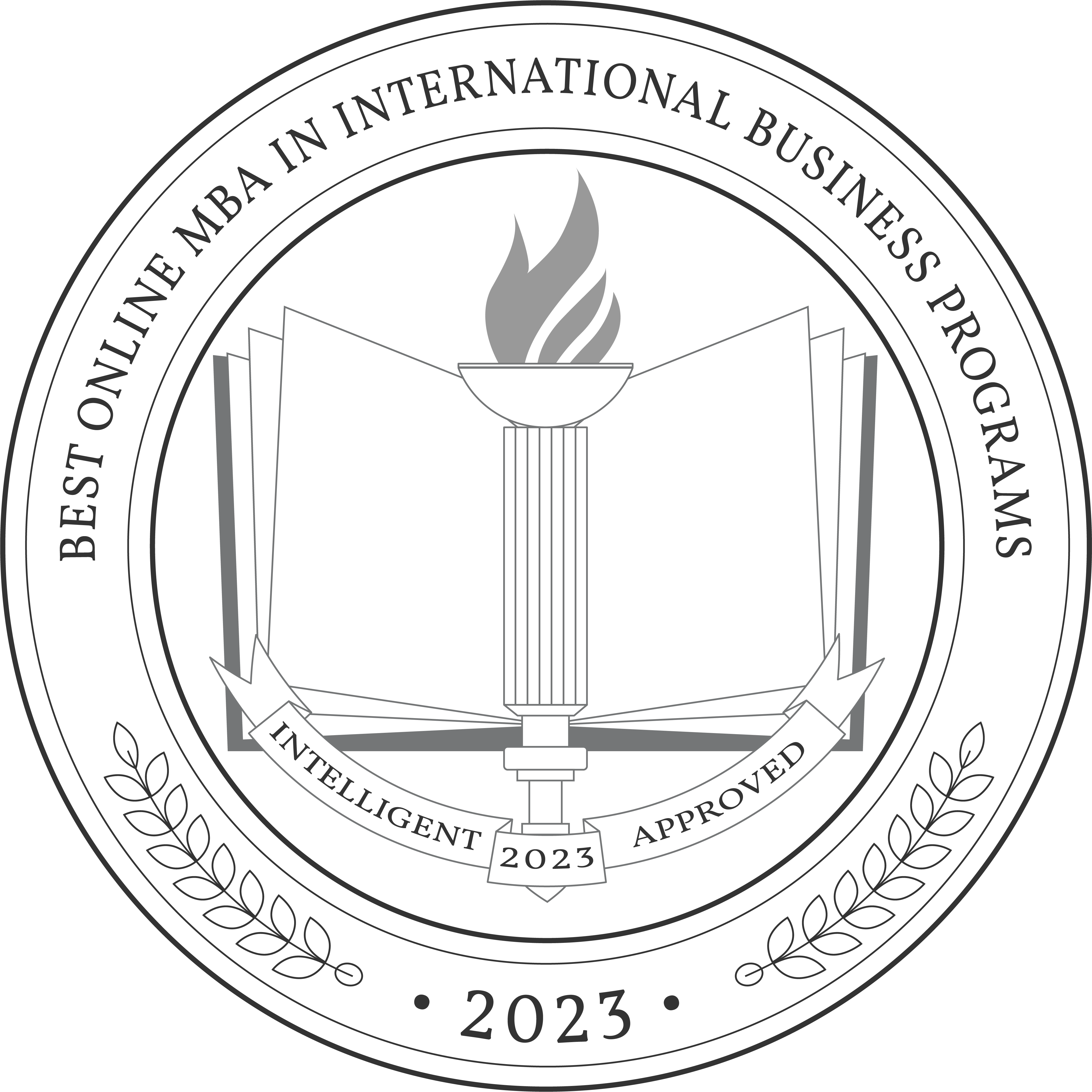 Best Online MBA in International Business Programs badge