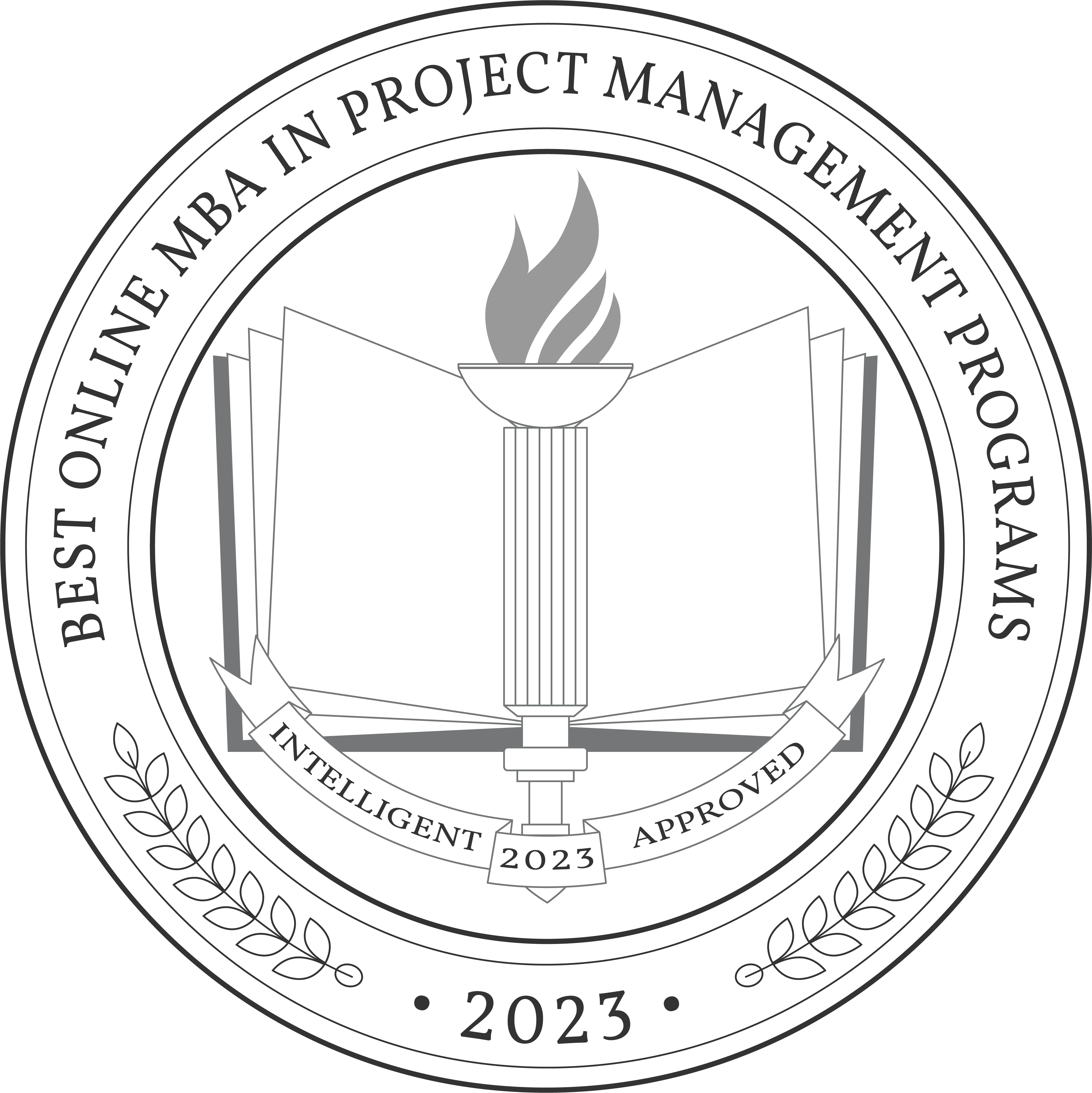 Best Online MBA in Project Management Programs badge