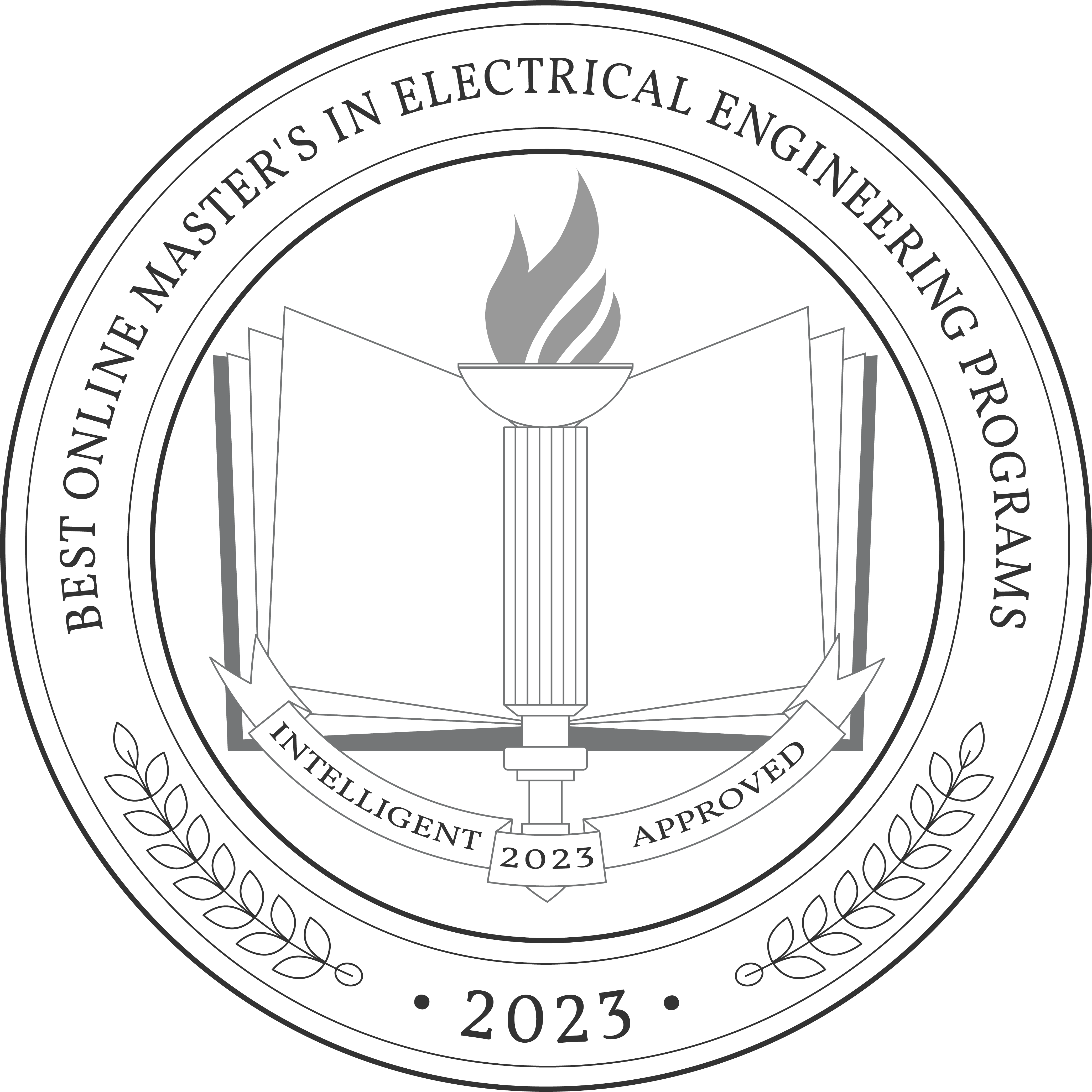 Best Online Master's in Electrical Engineering Programs badge