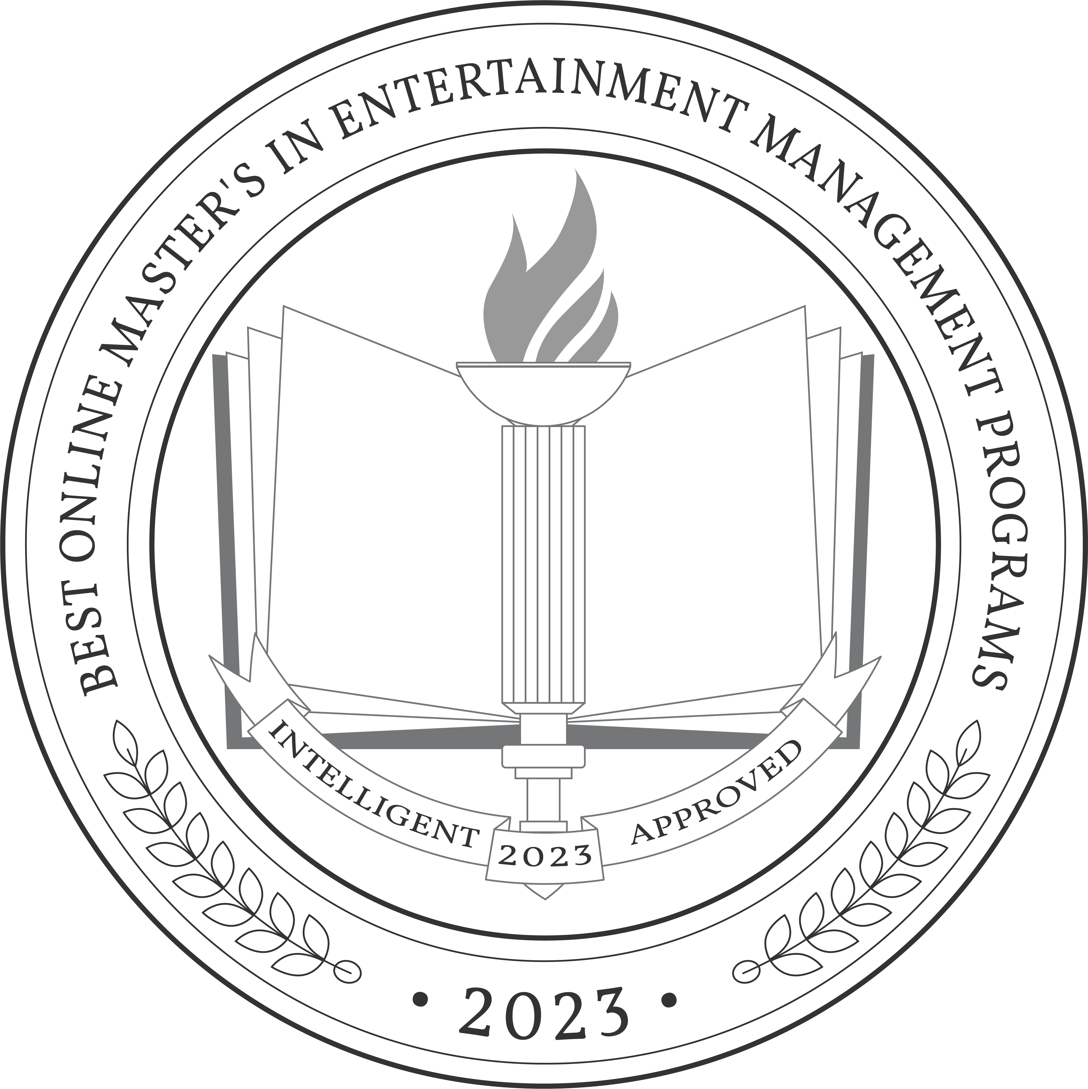 Best Online Master's in Entertainment Management Programs badge