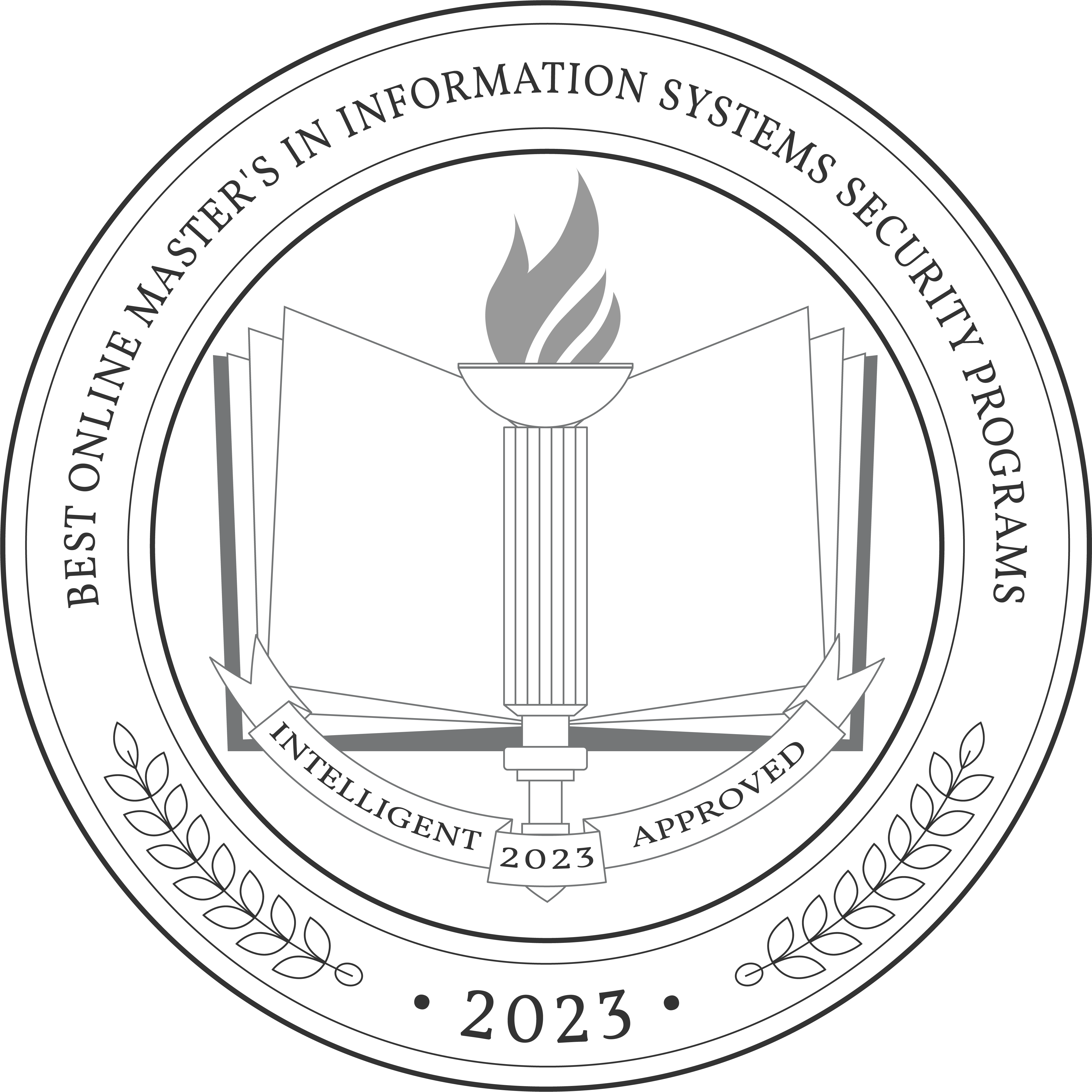 Best Online Master's in Information Systems Security Programs badge