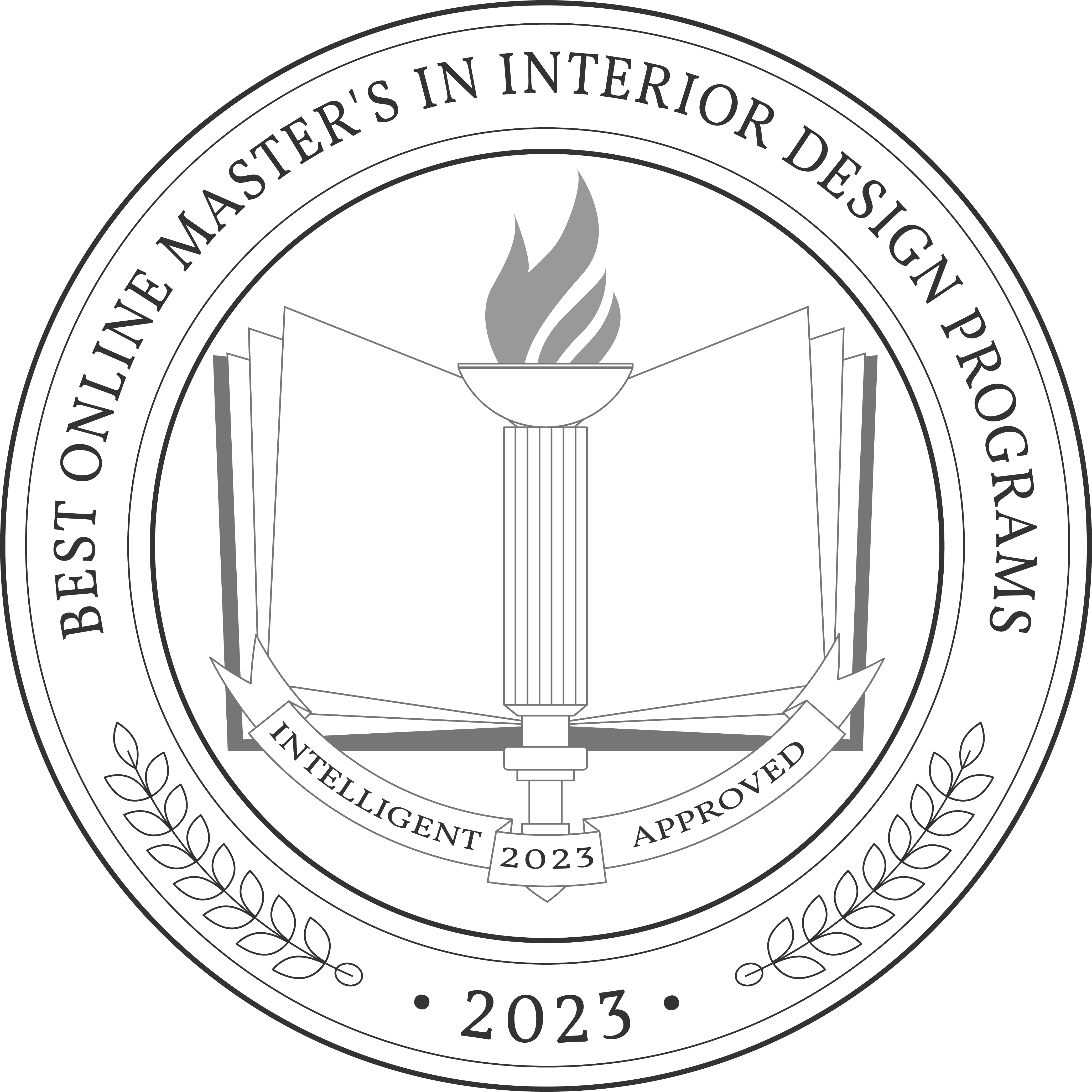Best Online Master's in Interior Design Programs badge