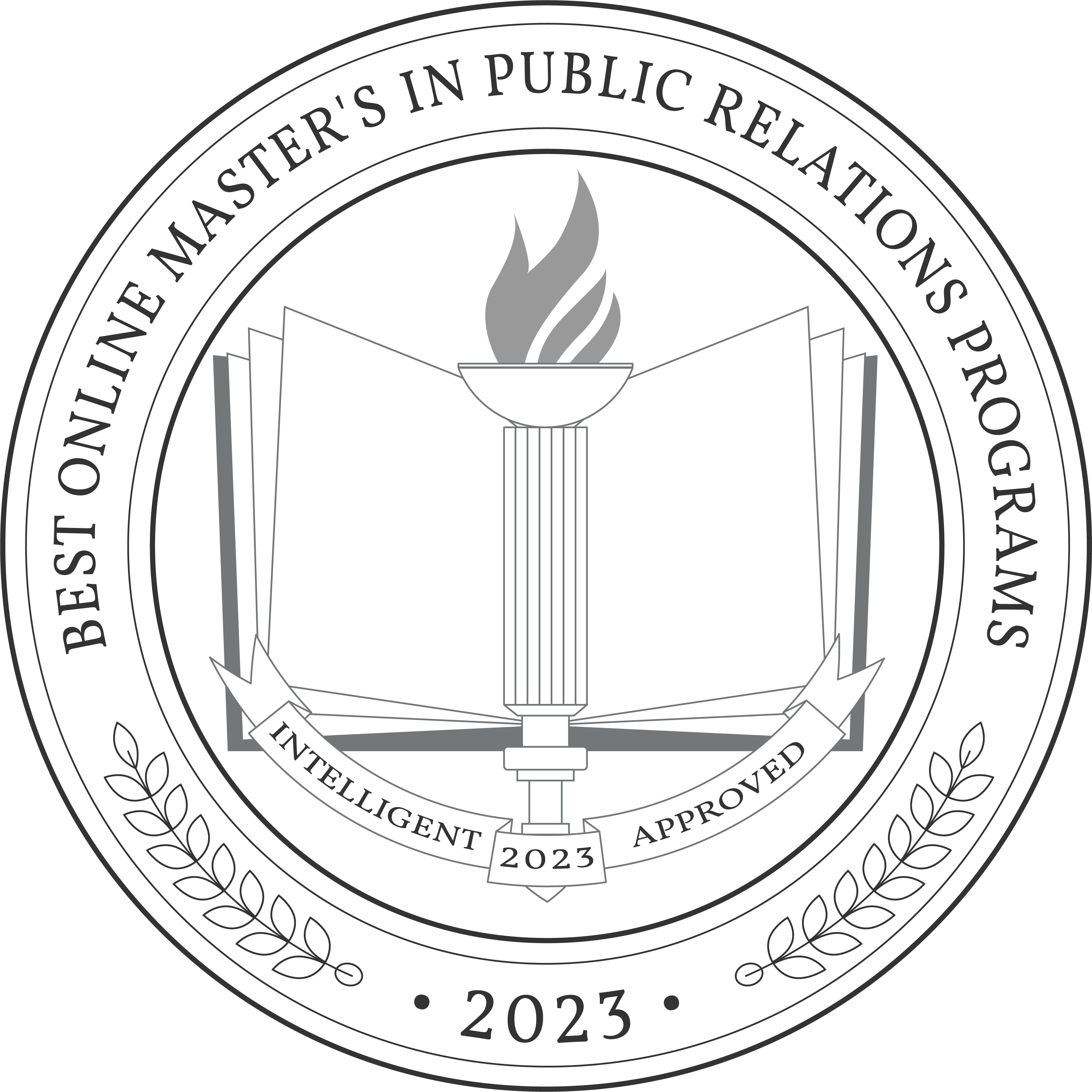 Best Online Master's in Public Relations Programs badge