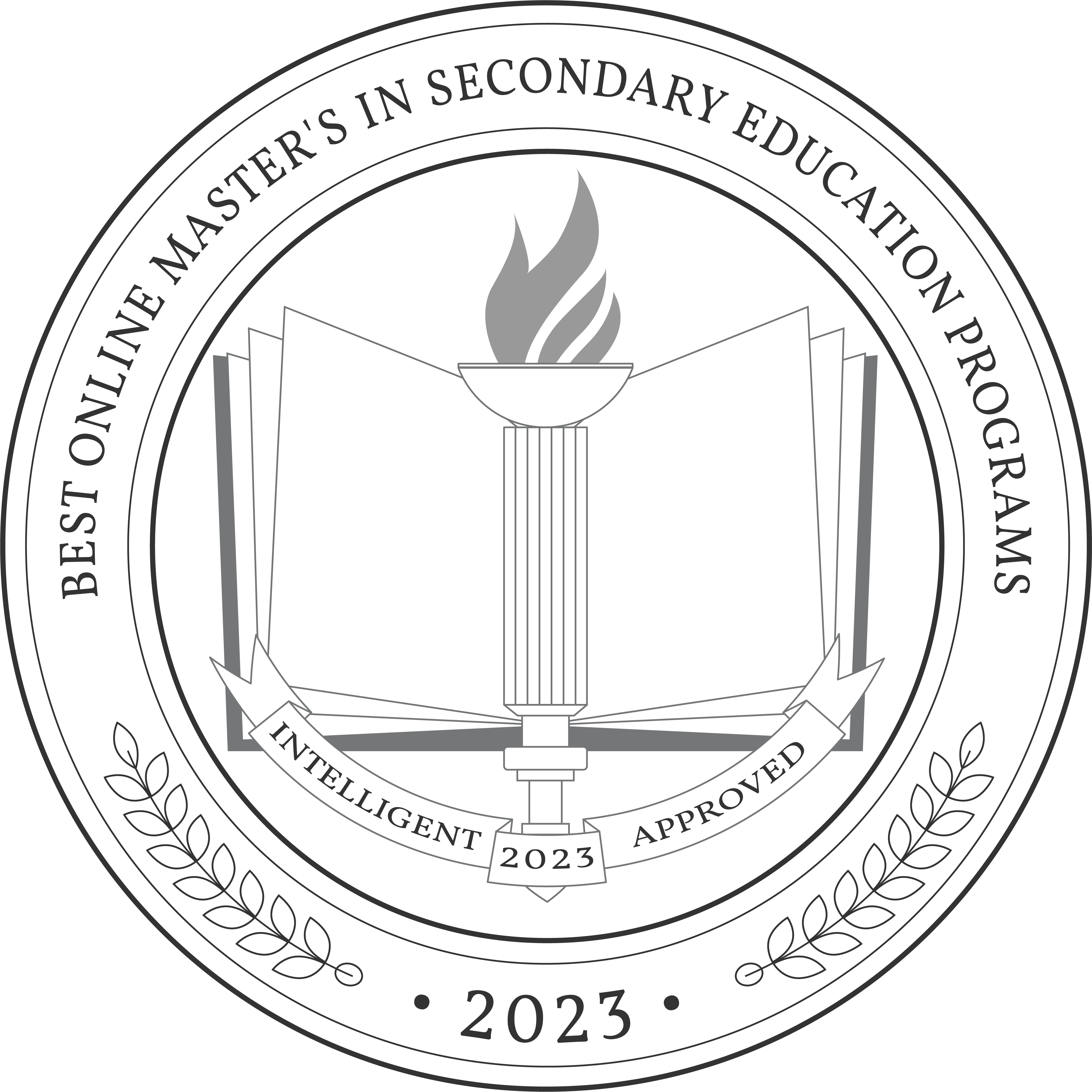 Best Online Master's in Secondary Education Programs badge