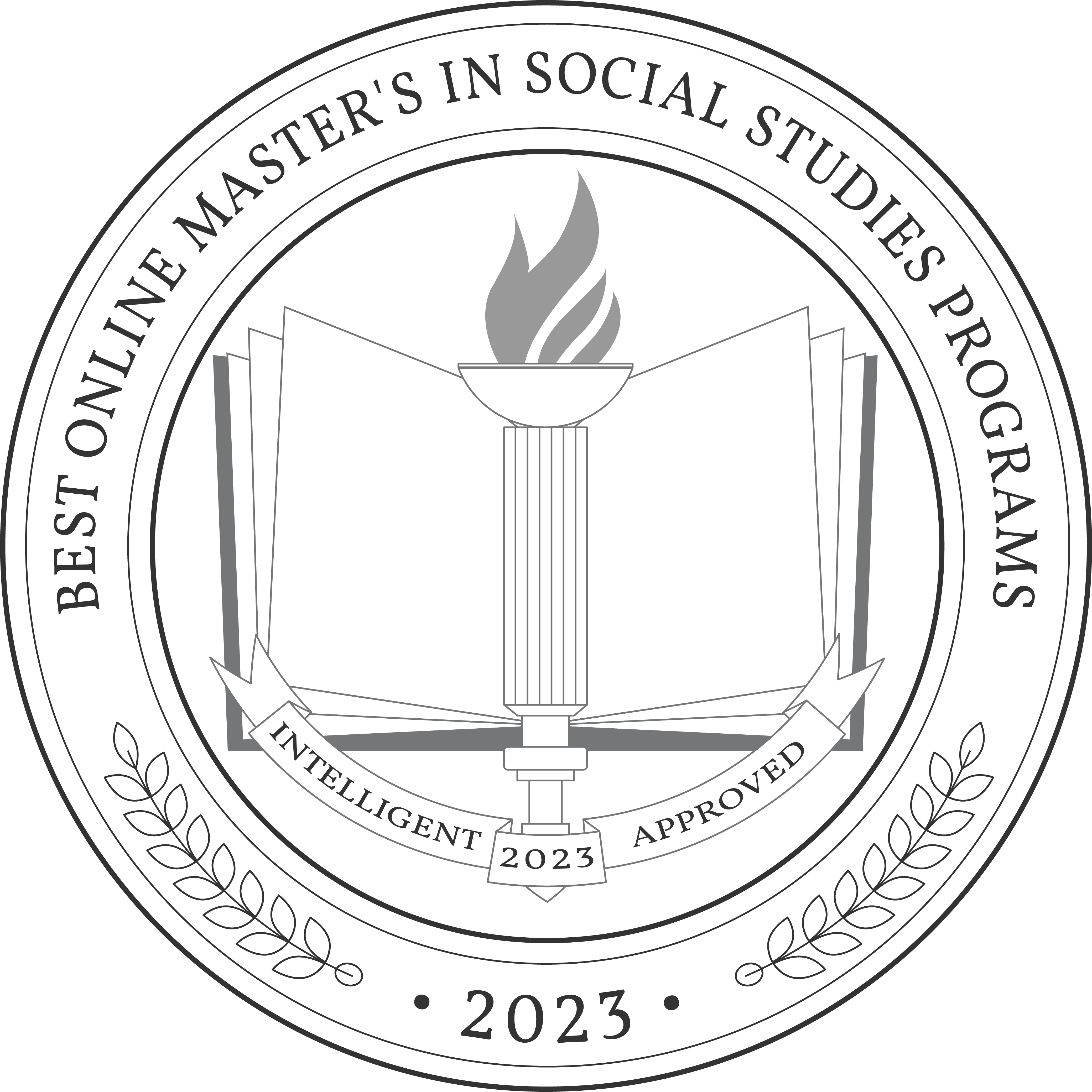 Best Online Master's in Social Studies Programs badge