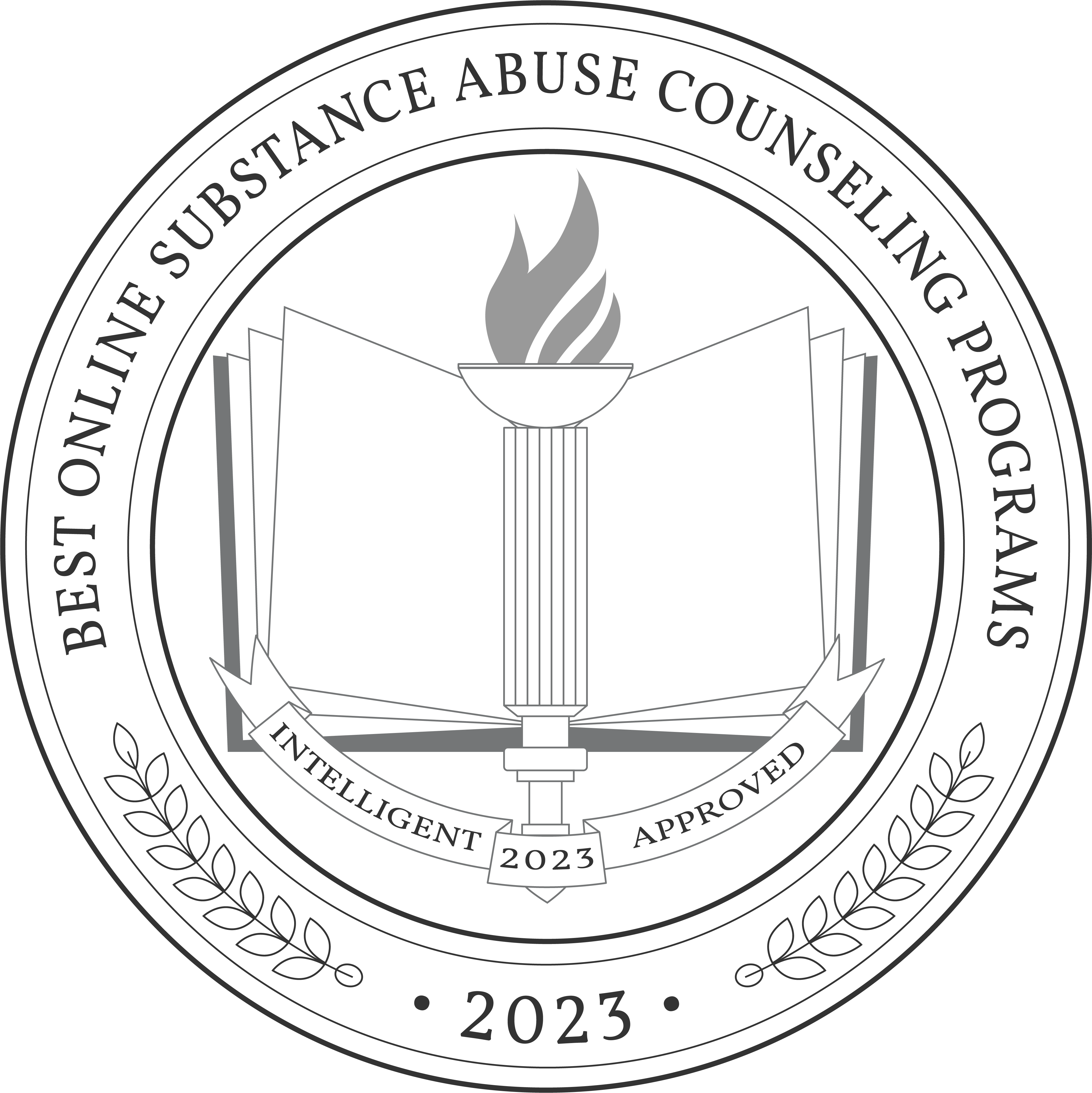 Best Online Substance Abuse Counseling Programs badge