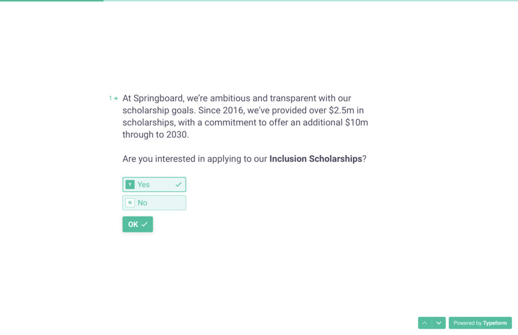 Inclusion Scholarship Application